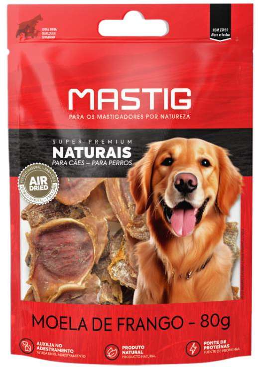 Petisco Moela de Frango Mastig Super Premium para Cães - 80 g