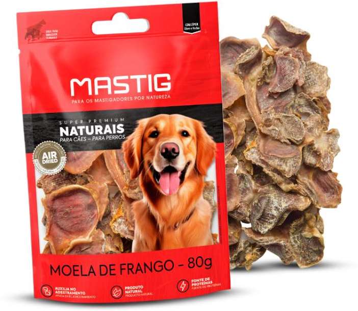 Petisco Moela de Frango Mastig Super Premium para Cães - 80 g
