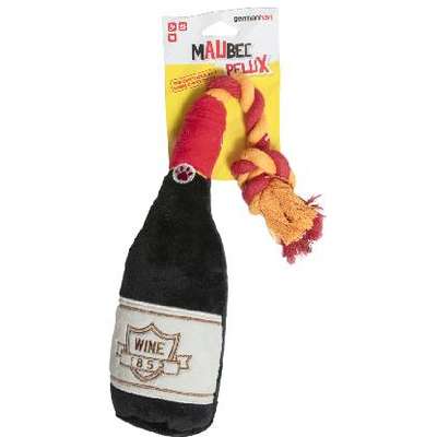 Brinquedo Pelúcia Garrafa Vinho Germanhart Maubec Preto