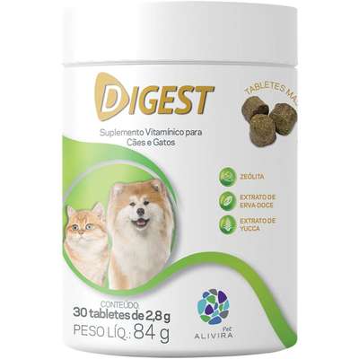 Suplemento Alivira Digest para Cães e Gatos