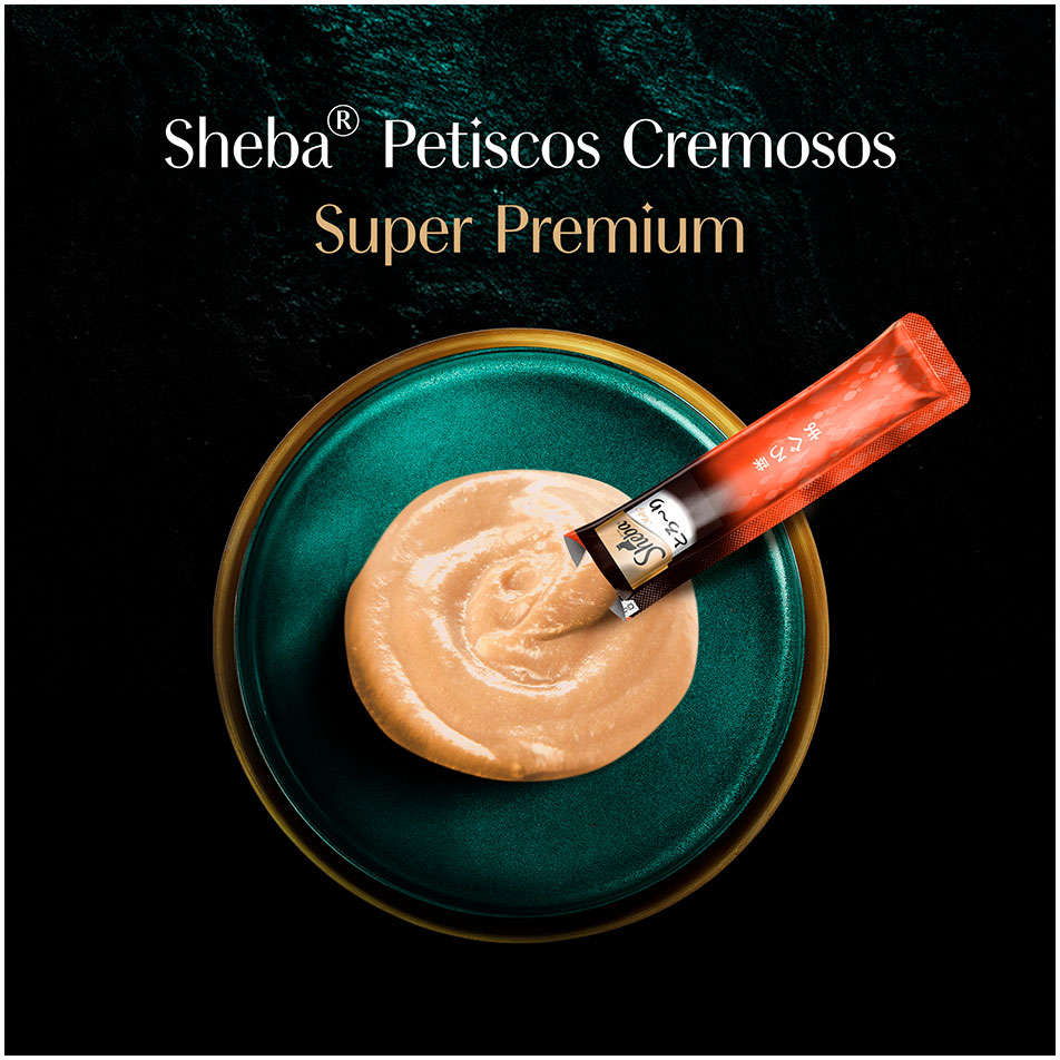 Pestisco Sheba Cremoso Sabor Atum para Gatos Adultos - 1 Pacote (2 Unidades)
