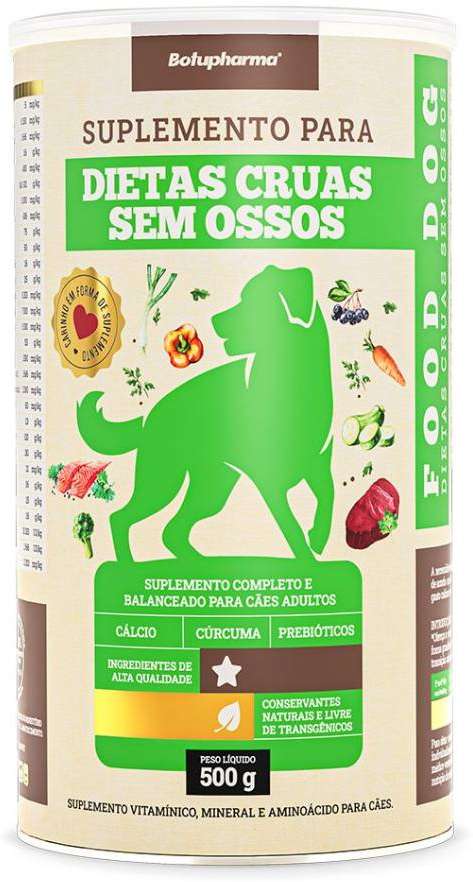 Suplemento Vitamínico Botupharma Pet Food Dog Dietas Cruas Sem Ossos - 500 g