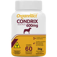 Suplemento Organnacat Condrix Dog Plus com 60 Tabletas 600 Mg - 36 g