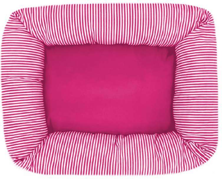 Cama Retangular Fábrica Pet Listra Pink - Tam. GG