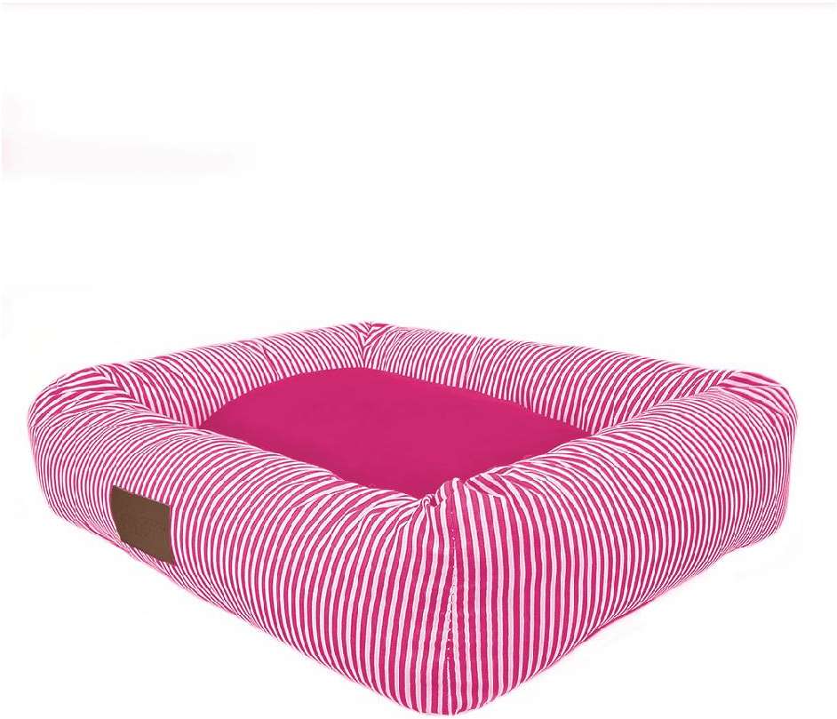 Cama Retangular Fábrica Pet Listra Pink - Tam. GG