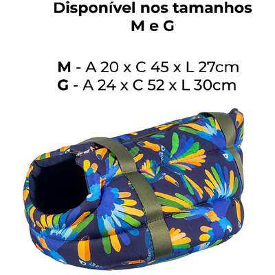 Bolsa Fábrica Pet Meu Brasil Arara Azul