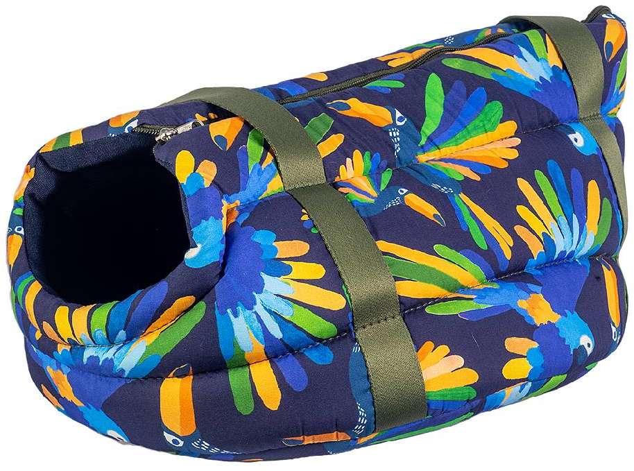 Bolsa Fábrica Pet Meu Brasil Arara Azul - Tam. G