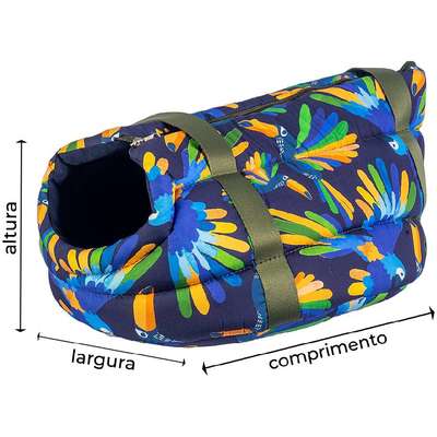 Bolsa Fábrica Pet Meu Brasil Arara Azul