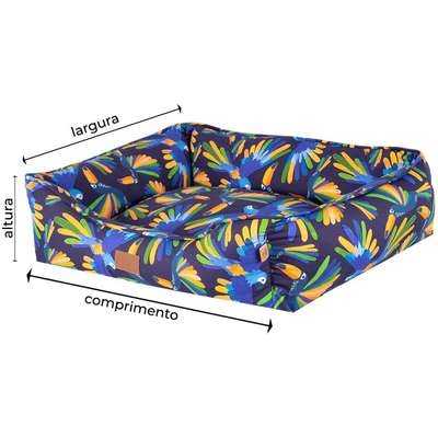 Cama Fábrica Pet Meu Brasil Arara Azul