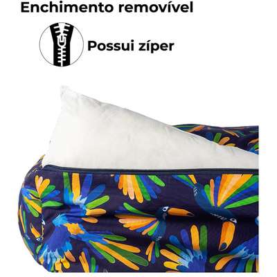 Cama Fábrica Pet Meu Brasil Arara Azul