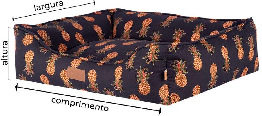 Cama Fábrica Pet Meu Brasil Abacaxi - Tam. P