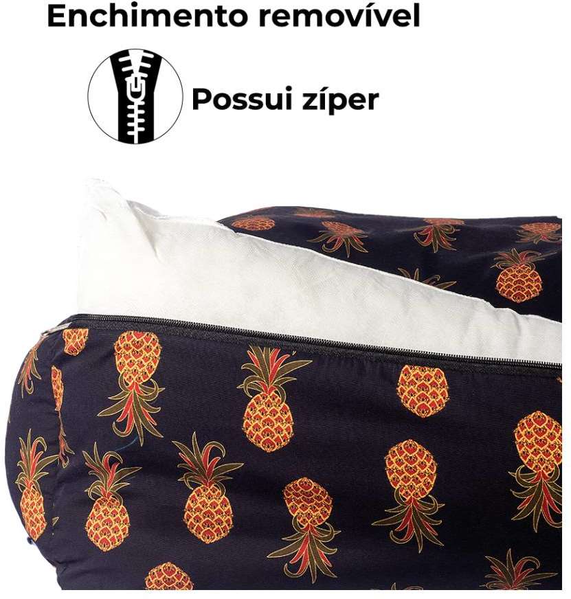 Cama Fábrica Pet Meu Brasil Abacaxi - Tam. P