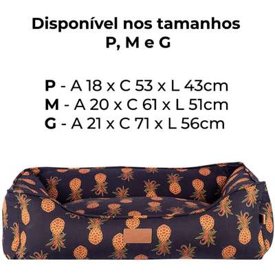 Cama Fábrica Pet Meu Brasil Abacaxi