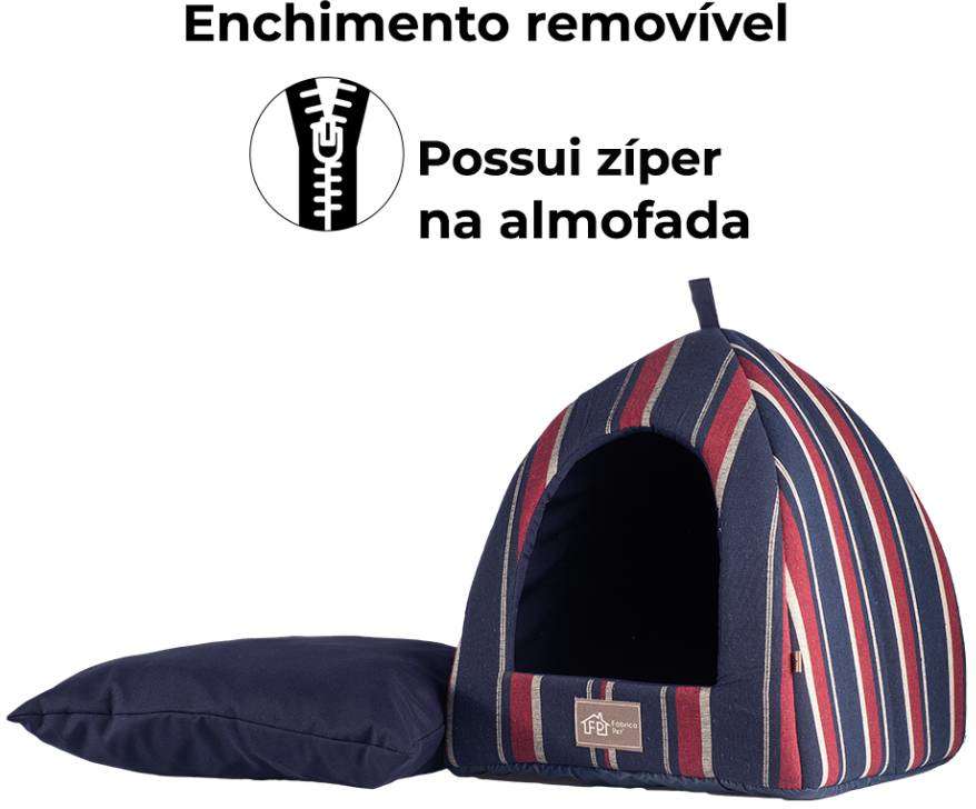 Cabana Fábrica Pet Eco Listra Vinho - Tam. Único