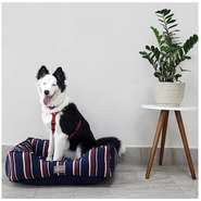 Cama Fábrica Pet Eco Listra Vinho - Tam. M