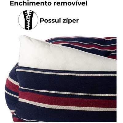 Cama Fábrica Pet Eco Listra Vinho
