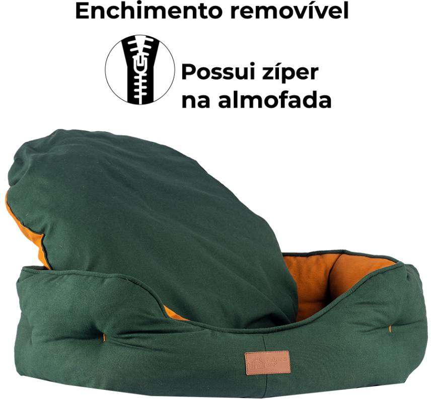 Cama Fábrica Pet Gomo Flat Verde - Tam. G