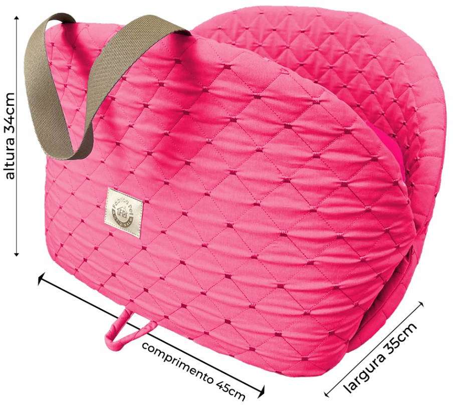 Bag Flex Fábrica Pet Matelasse Pink - Tam. Único