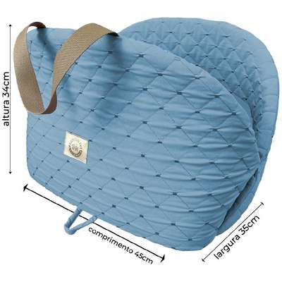 Bag Flez Fábrica Pet Matelasse Azul