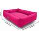 Cama Retangular Fábrica Pet Matelasse Pink