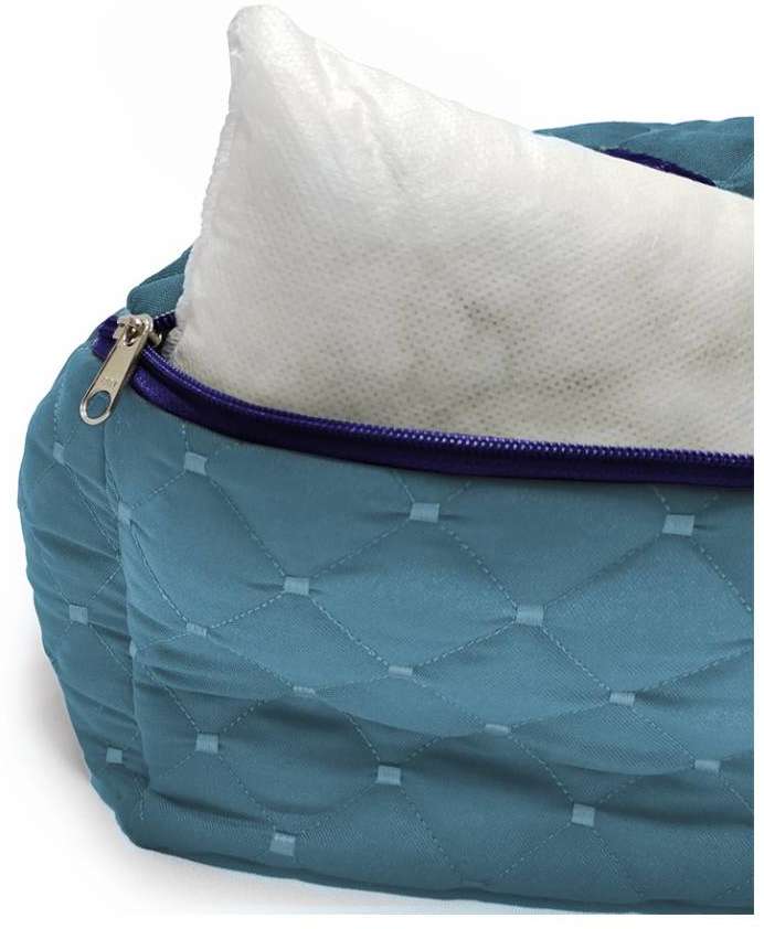 Cama Retangular Fábrica Pet Matelasse Azul - Tam. M