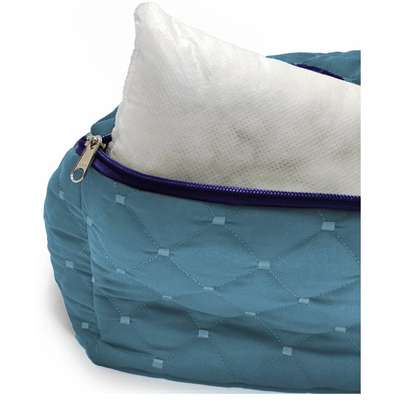 Cama Retangular Fábrica Pet Matelasse Azul