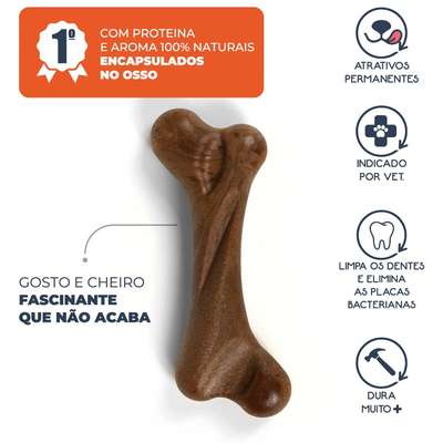 Osso de Nylon Everbone Mordida Forte Sabor Bacon
