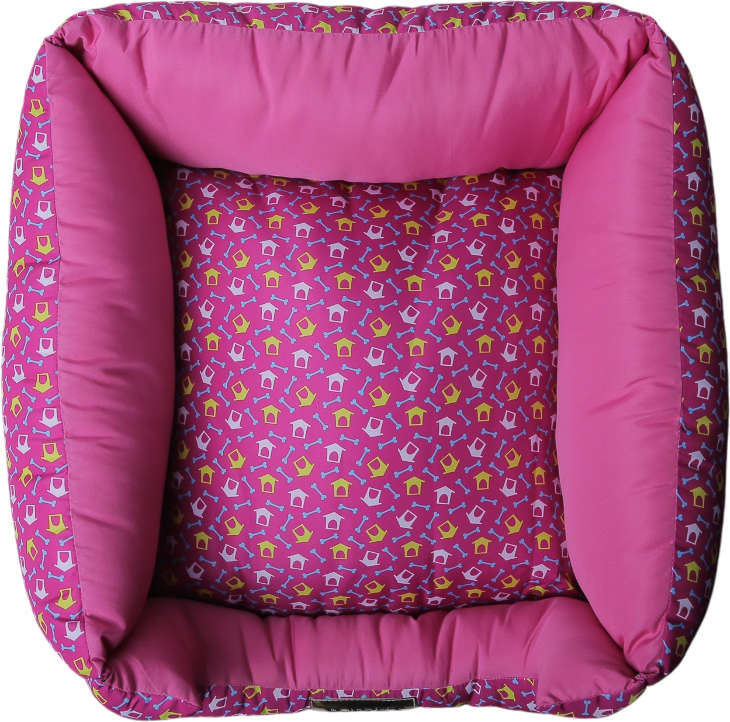 Cama Quadrada Luppet Conforto Osso Rosa - Tam. G