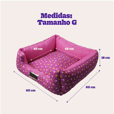 Cama Quadrada Luppet Conforto Osso - Rosa