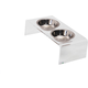 Comedouro e Bebedouro Duplo Acrílico Inox para Cães