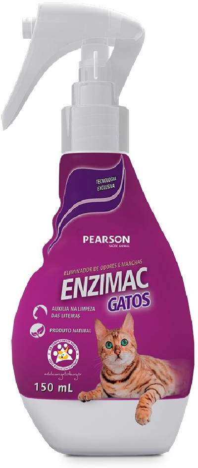 Eliminador de Odores e Manchas Pearson Enzimac Spray para Gatos - 150 mL