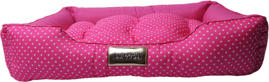 Cama Retangular Luppet Conforto Rosa Poá - Tam. M