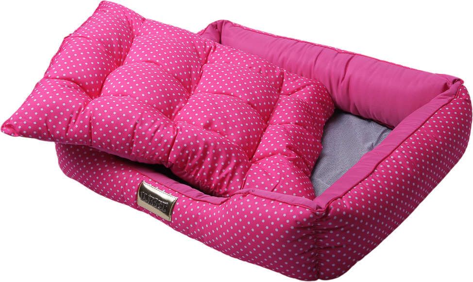 Cama Retangular Luppet Conforto Rosa Poá - Tam. M