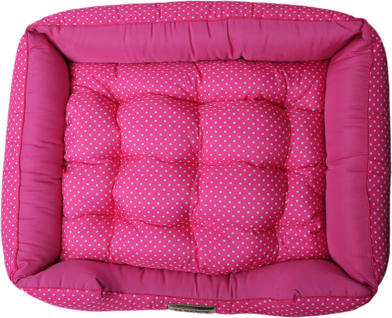 Cama Retangular Luppet Conforto Rosa Poá - Tam. M