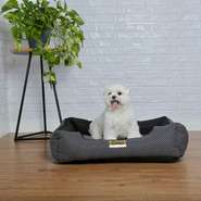 Cama Retangular Luppet Conforto Preta Poá - Tam. G