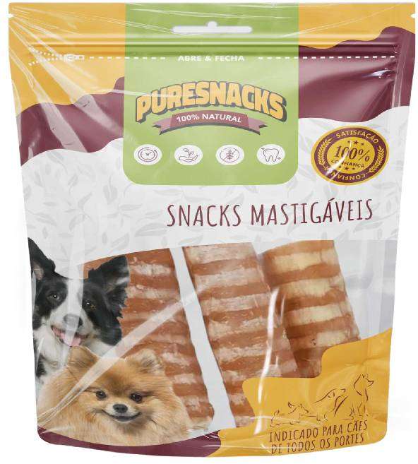 Petisco PureSnacks Traquéia Bovina para Cães - 3 Unidades