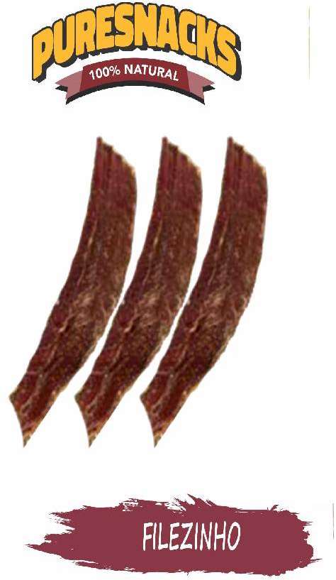 Petisco PureSnacks Filezinho Carne Esôfago Flat para Cães - 3 Unidade