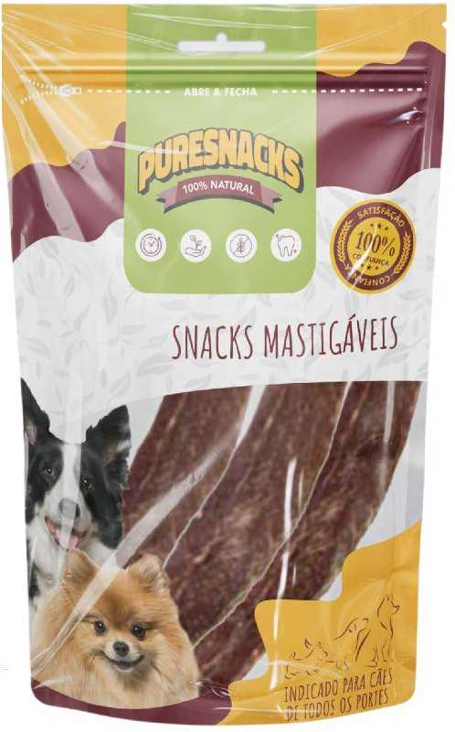 Petisco PureSnacks Filezinho Carne Esôfago Flat para Cães - 3 Unidade