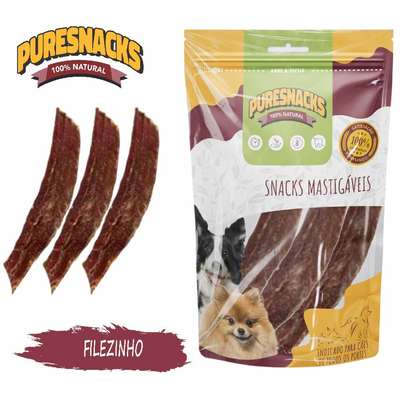 Petisco PureSnacks Filezinho Carne Esôfago Flat para Cães