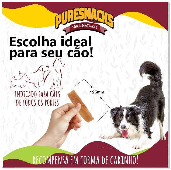 Petisco PureSnacks Nervo Flat para Cães - 3 Unidades