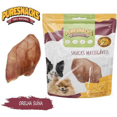 Petisco PureSnacks Orelha Suina para Cães