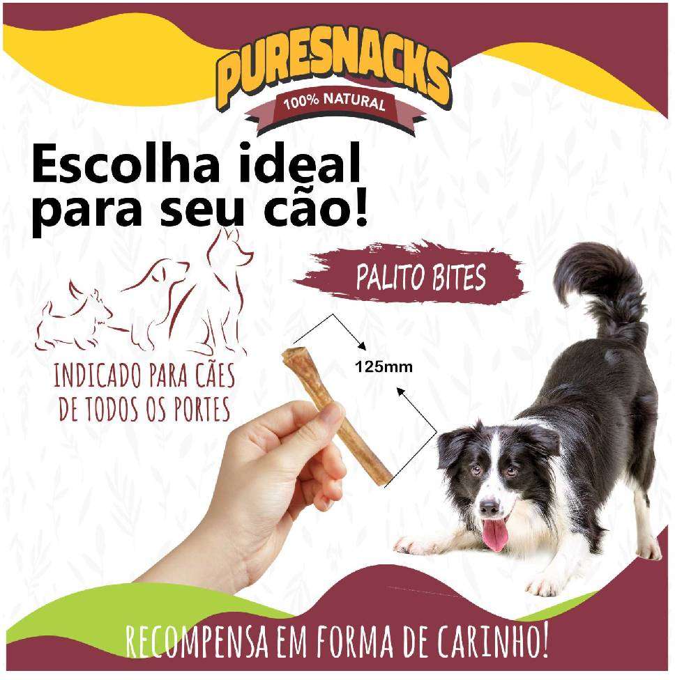 Petisco PureSnacks Palito Bites para Cães - 4 Unidades