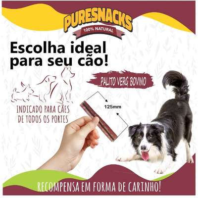 Petisco PureSnacks Palito Vergalho Bovino para Cães