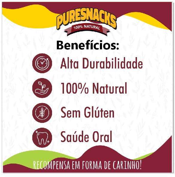 Petisco PureSnacks Trança Esôfago Suíno para Cães - 4 Unidades