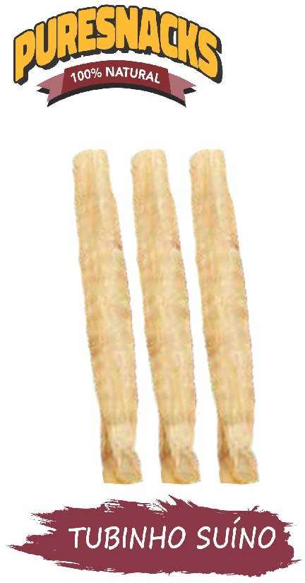 Petisco PureSnacks Tubinho Traquéia Suína para Cães - 3 Unidades