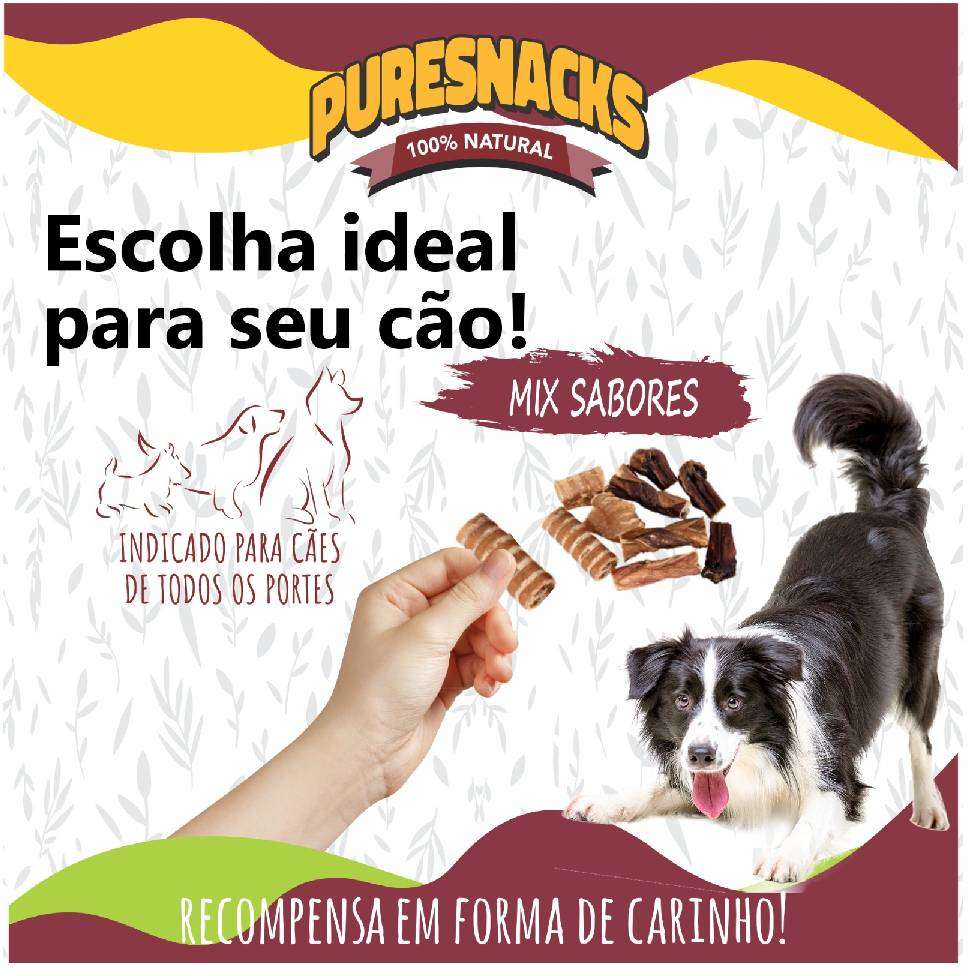 Petisco PureSnacks Mix Diversos para Cães - 1 Unidade