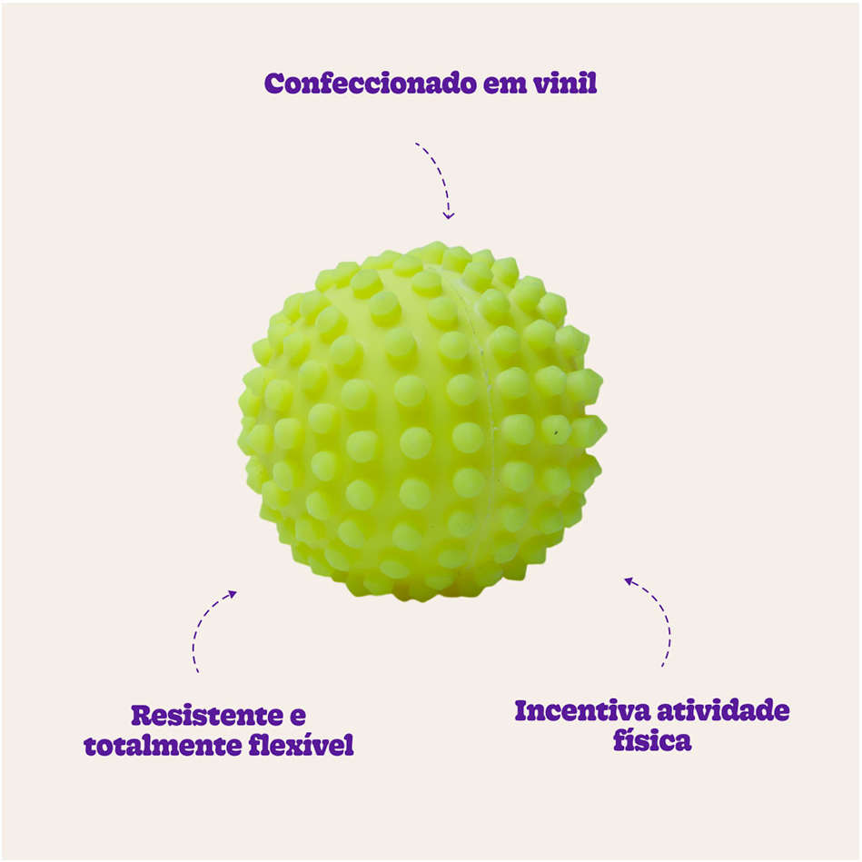 Brinquedo de Vinil LCM Bola Cravinho - Amarela
