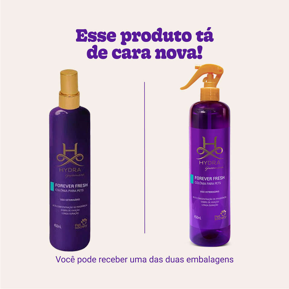 Colônia Pet Society Hydra Groomers Forever Fresh - 450 mL