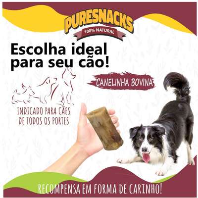 Snacks Mastigáveis PureSnacks Canelinha Bovino