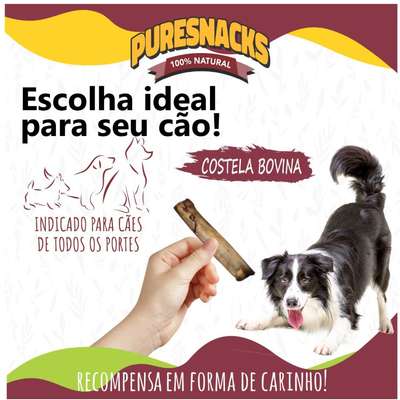 Snack Mastigáveis PureSnacks Costela Bovina